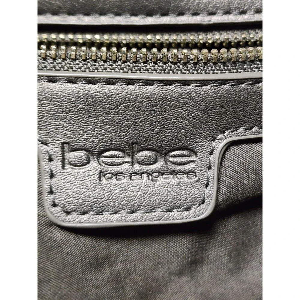 BEBE Collette Triple Entry Hobo Bag Pewter